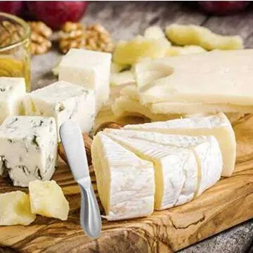 Accfore 4 Pcs Spreader Knife Set,Stainless Steel Multipurpos Cheese and Butter Spreader Knives Charcuterie Utensils Cheese Knives Butter Knife Spreader for Cheese Cold Butter Jam Pastry Making