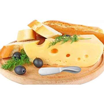 Accfore 4 Pcs Spreader Knife Set,Stainless Steel Multipurpos Cheese and Butter Spreader Knives Charcuterie Utensils Cheese Knives Butter Knife Spreader for Cheese Cold Butter Jam Pastry Making