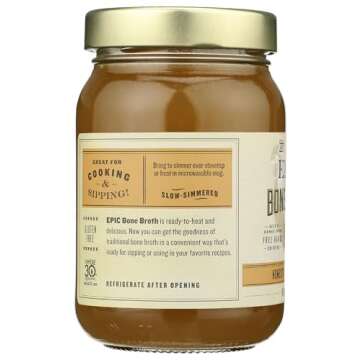 Epic Artisanal Bone Broth, Homestyle Savory Chicken, 14 oz.