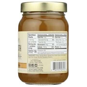 Epic Artisanal Bone Broth, Homestyle Savory Chicken, 14 oz.