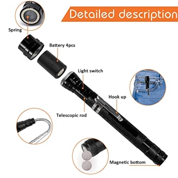Magnetic Flashlight Tool for Men - Christmas Gift