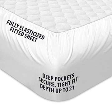 COONP Twin Mattress Topper, Extra Thick Pillowtop, Cooling Plush Mattress Pad Cover Cotton Top Bed Topper Protector with 8-21 Inch Deep Pocket