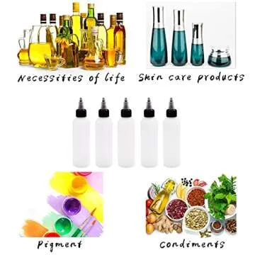 Uyuxxu 20 Pack 4oz Plastic Squeeze Bottles for Crafts