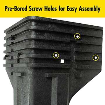 2x4basics 90164MI Custom Work Bench and Shelving Storage System, Black