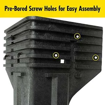 2x4basics 90164MI Custom Work Bench and Shelving Storage System, Black