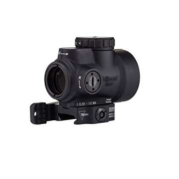 Trijicon MRO (Miniature Rifle Optic) 2.0 MOA Adjustable Green Dot Scope, Includes Levered Quick Release Low Mount