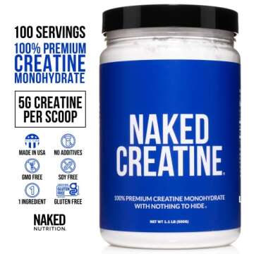 Soy-Free Protein Bundle: 8LB Chocolate Naked Vegan Mass and Naked Creatine