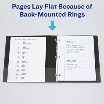 Avery Heavy-Duty View 3 Ring Binder, 1.5 Inch EZD Rings, Great for Portfolio Binders, Office Binders, School Notebook Binders, and More, 1 Mint Binder (79271)