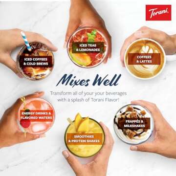 Torani White Chocolate Sauce 16.5 OZ (Pack of 4)