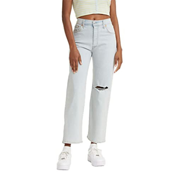 Levi's Ribcage Straight Ankle Jeans for Women in Space Ripple