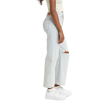 Levi's Ribcage Straight Ankle Jeans for Women in Space Ripple