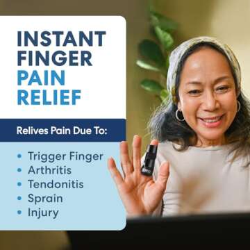 Dr. Frederick's Original Trigger Finger Splint - 2 ct - Mallet Splint & Brace for Arthritis, Injury, & Sprain - Fits Index, Middle, & Ring Fingers - Adjustable for All-Day Comfort - Doctor-Developed