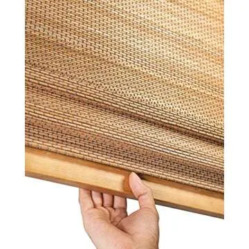 Eco-Friendly Bamboo Roman Shades - Chic Window Treatment