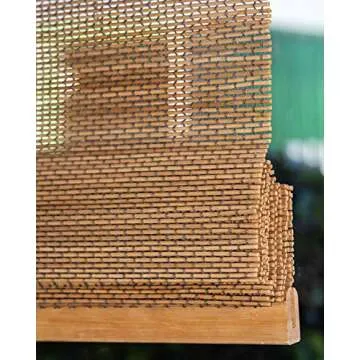 Eco-Friendly Bamboo Roman Shades - Chic Window Treatment