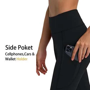 Lilcreek Women's Concealed Carry Leggings Gun Holster with Side Pockets,Concealment Compression Universal Yoga Pants