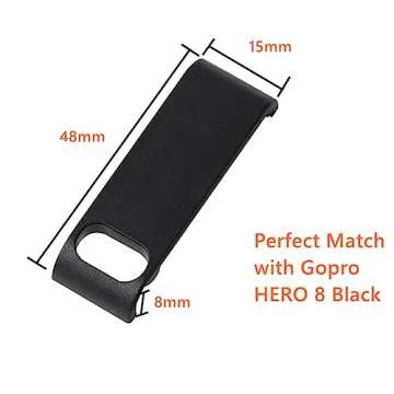 Replacement Side Door Battery Cover for Gopro 8, Pass Through Battery Cover with Type-C Charging Port Repair Part Camera Accessories Suitable for Gopro Hero 8 Black