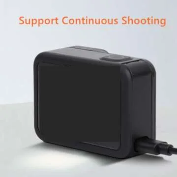 Replacement Side Door Battery Cover for Gopro 8, Pass Through Battery Cover with Type-C Charging Port Repair Part Camera Accessories Suitable for Gopro Hero 8 Black