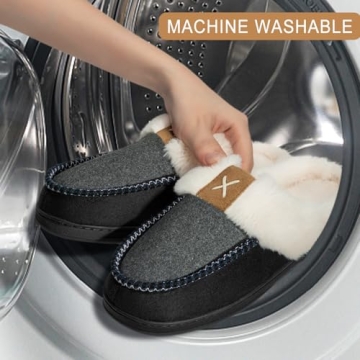 Homitem Memory Foam Slippers for Men - Indoor Outdoor