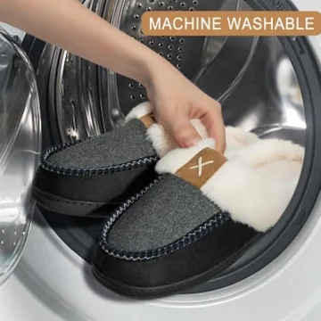 Homitem Memory Foam Slippers for Men - Indoor Outdoor