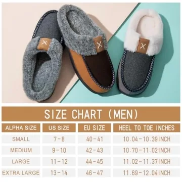 Homitem Memory Foam Slippers for Men - Indoor Outdoor