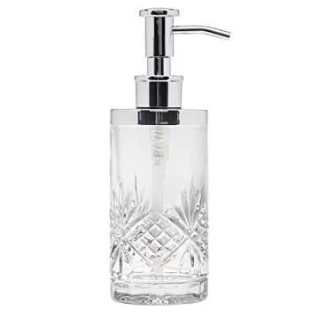 Godinger Dublin Crystal Lotion and Soap Dispenser Pump