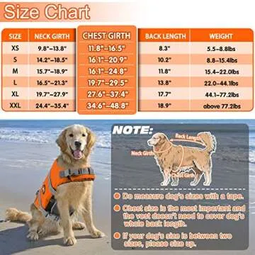 Adjustable EMUST Dog Life Vest for Safe Water Fun