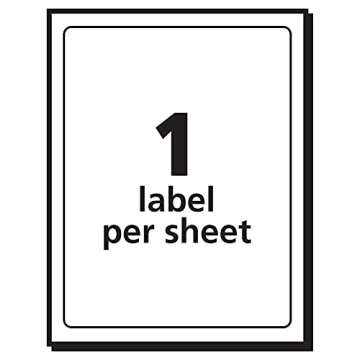 Avery 5450 Removable Print or Write Labels, 3" x 5" - White (Pack of 40)