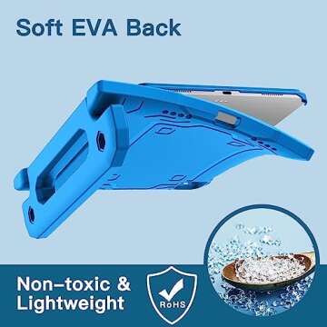 JETech Kids Case for iPad Pro 11 Inch (2022/2021/2020/2018 Model), iPad Air 5/4 (10.9-Inch) with Built-in Screen Protector, Shockproof Full-Body Handle Stand Tablet Protective Cover (Blue)