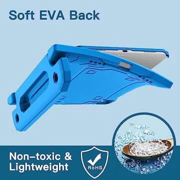 JETech Kids Case for iPad Pro 11 Inch (2022/2021/2020/2018 Model), iPad Air 5/4 (10.9-Inch) with Built-in Screen Protector, Shockproof Full-Body Handle Stand Tablet Protective Cover (Blue)