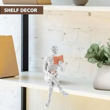 Elegant GRAPMKTG Reading Women Thinker Statue for Home Decor