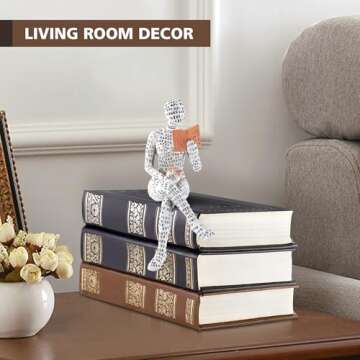 Elegant GRAPMKTG Reading Women Thinker Statue for Home Decor