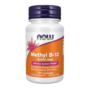 NOW Foods Methyl B-12 5,000 mcg Lozenges - Boost Energy & Nervous System Health