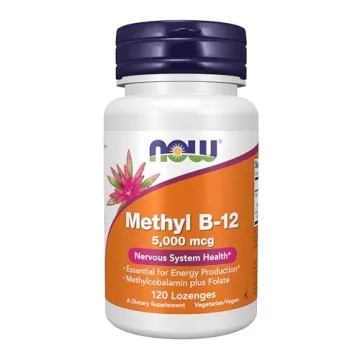 NOW Foods Methyl B-12 5,000 mcg Lozenges - Boost Energy & Nervous System Health