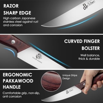 DDF iohEF 6-Piece Steak Knife Set for Quality Dining