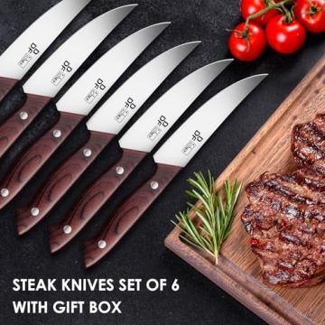 DDF iohEF 6-Piece Steak Knife Set for Quality Dining