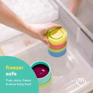 morepeas The Everything Snack Bowl - All-in-One Baby, Toddler & Kid Food Container - Travel Essential with Spill Proof Lid & Suction Base - Melon
