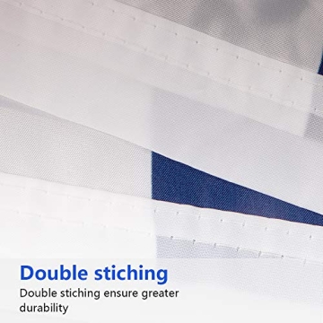 Aisto 3X6 Feet USA Pleated Fan Flag for 4th of July