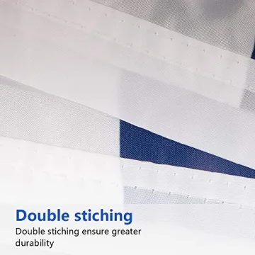 Aisto 3X6 Feet USA Pleated Fan Flag for 4th of July