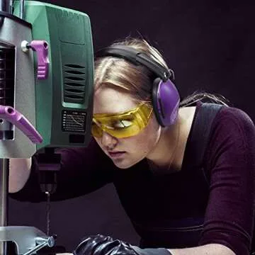 Pro For Sho 34dB NRR Hearing Protection Ear Muffs - Highest NRR in Compact Design, Noise Cancelling Headphones for Adults and Kids, Sensory Autism Ear Protection for Shooting, Gun Range, Mowing, Work