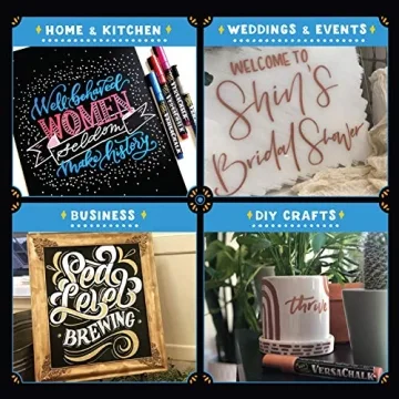 VersaChalk Chalk Markers 8 Pack Liquid Metallic Pens