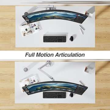 AVLT Monitor Arm – Ergonomic Desk Mount for 17"-45" Screens
