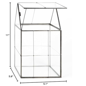 D'Eco Glass Geometric Terrarium - Perfect for Plant Lovers