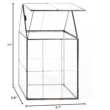 D'Eco Glass Geometric Terrarium - Perfect for Plant Lovers