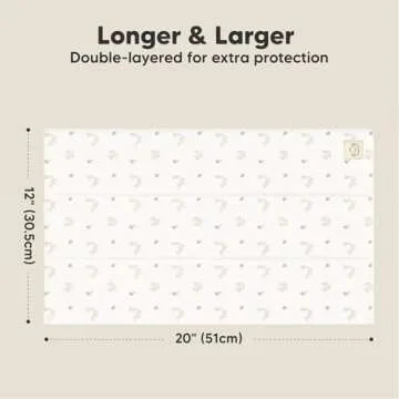 KeaBabies 6-Pack Large Burp Cloths - Super Absorbent & Soft