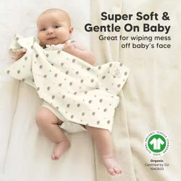 KeaBabies 6-Pack Large Burp Cloths - Super Absorbent & Soft