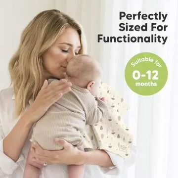 KeaBabies 6-Pack Large Burp Cloths - Super Absorbent & Soft