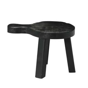 Decorative Smooth Wood Pedestal, Black