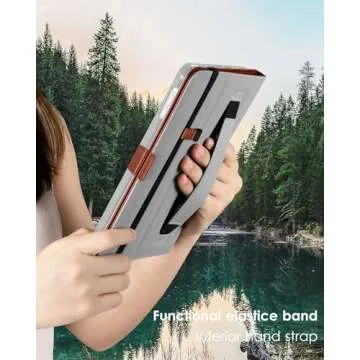 DTTO for iPad 9.7 Inch 5th/6th Generation 2018/2017 Case with Apple Pencil Holder, Premium Leather Folio Stand Cover Case Fit iPad Pro 9.7/Air 2/Air