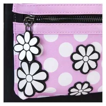 Loungefly Disney Minnie Floral Rock The Dots Mini Backpack