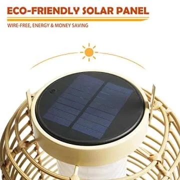 Austin Solar Powered Floor Lamp Set - Bohemian Style